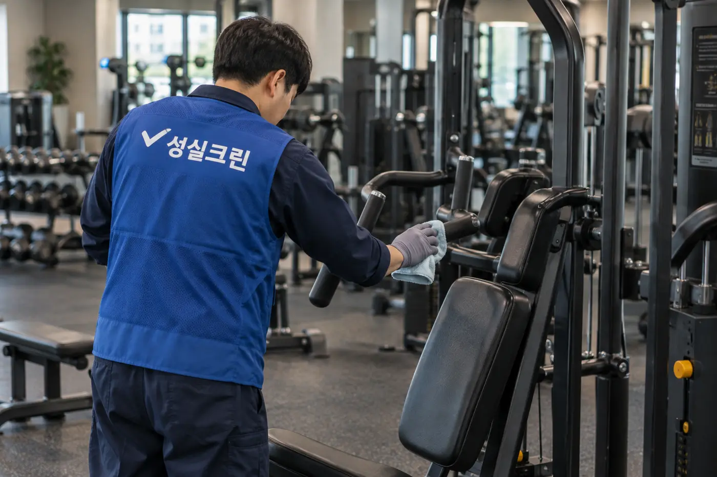 하남 헬스장청소 세부 청소 현장