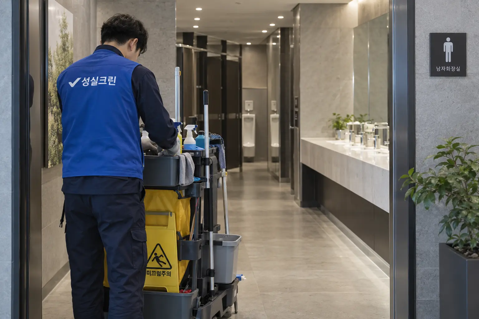 양천구 목동 화장실청소 성실크린 전문 작업자