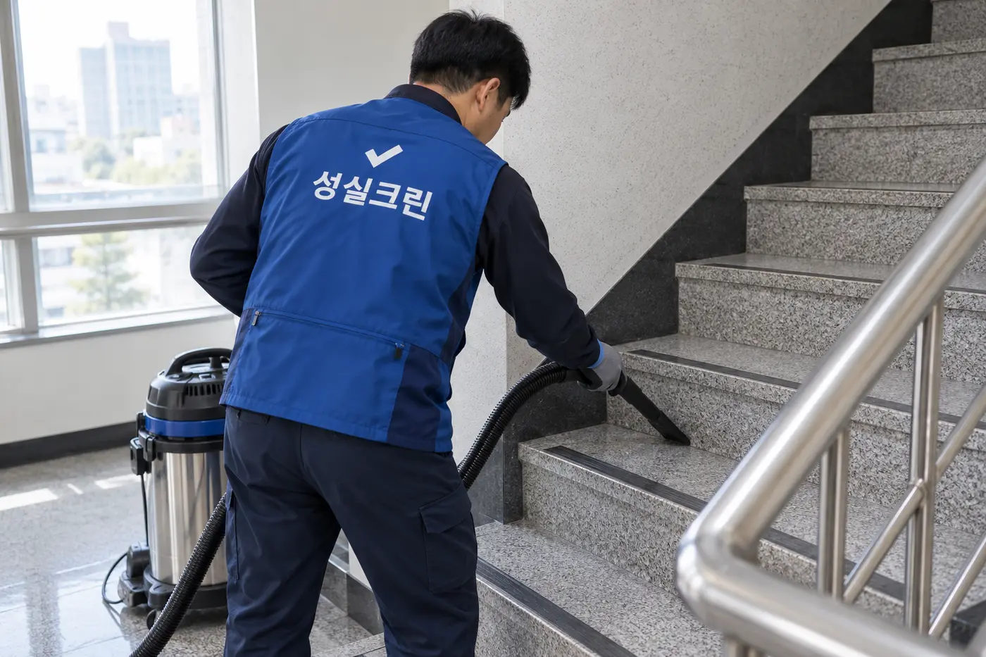 파주 계단청소 세부 청소 현장