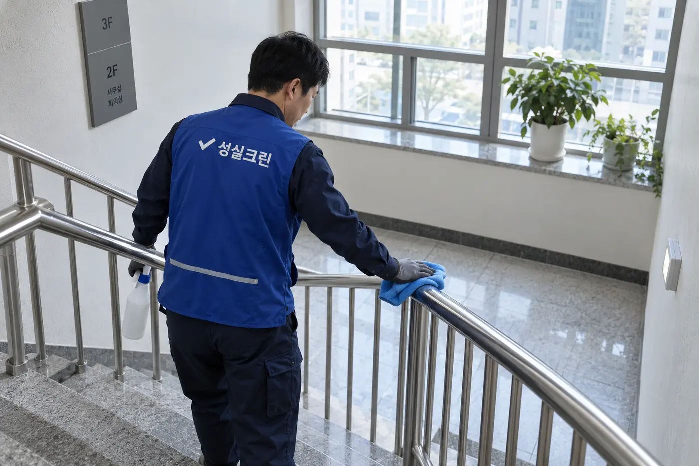 파주 계단청소 정기관리 현장